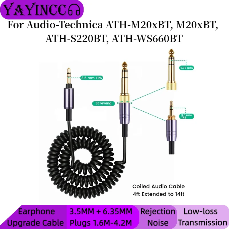 Zapasowe wtyki 3,5 mm + 6,35 m – Audio Technica Headphone Ath-Ws660Bt recenzja i cena
