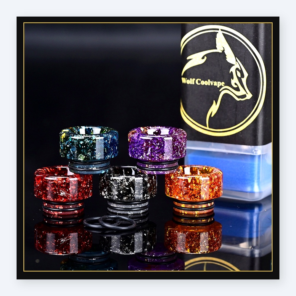 5 szt. ustników Wolfcoolvape 8 – Drip Tip Resin recenzja i cena