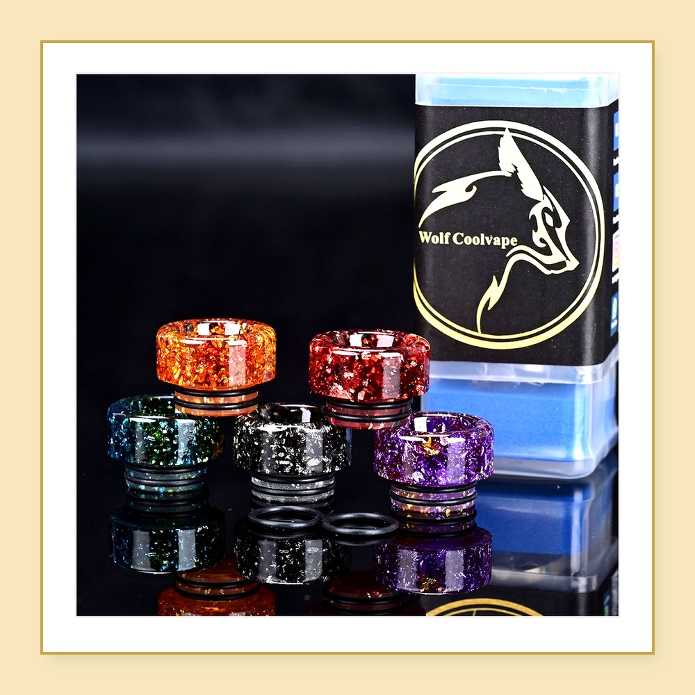 5 szt. ustników Wolfcoolvape 8 – Drip Tip Resin recenzja i cena