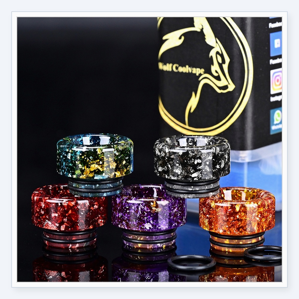 5 szt. ustników Wolfcoolvape 8 – Drip Tip Resin recenzja i cena