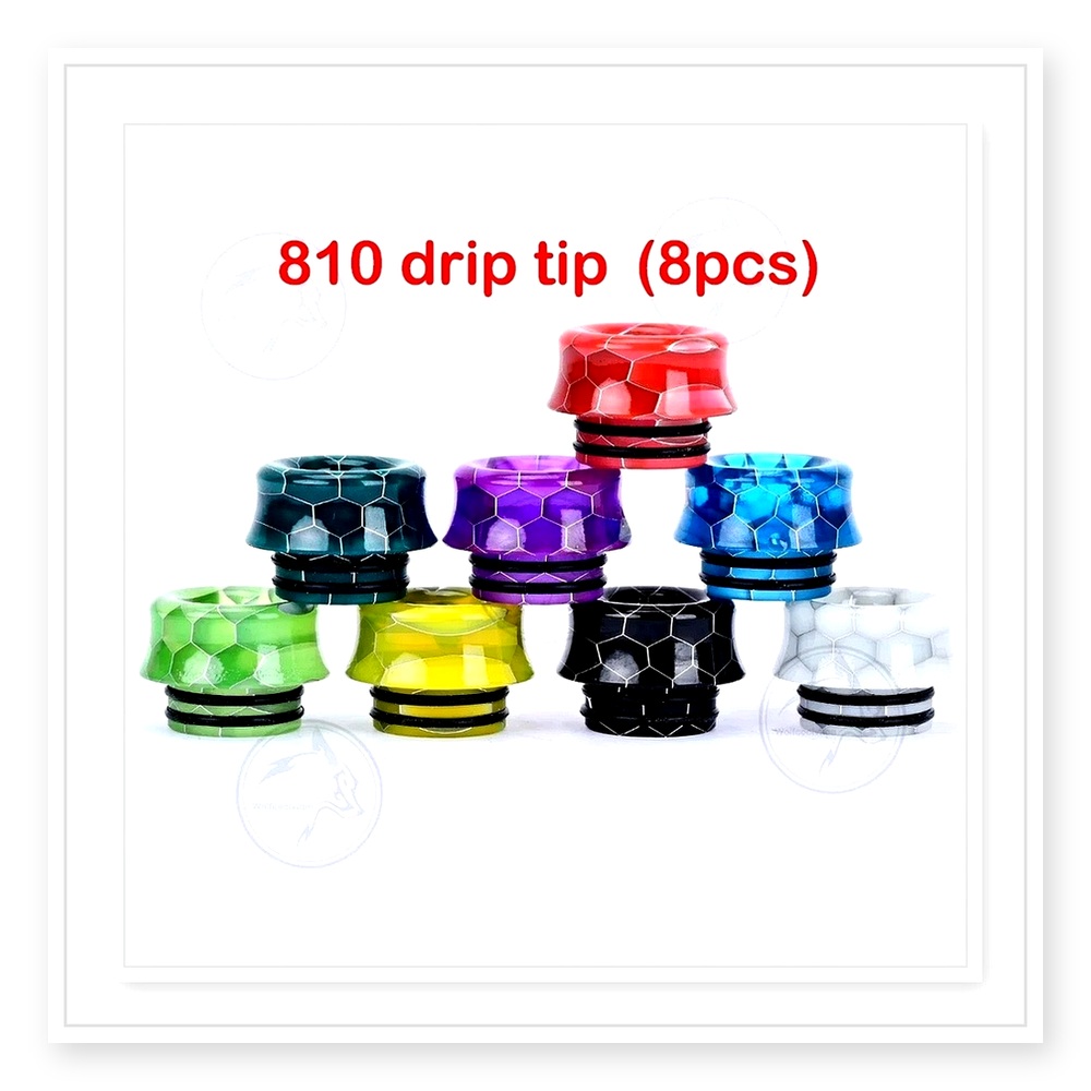 Zestaw ustników Wolfcool 810 – – Drip Tip Resin recenzja i cena